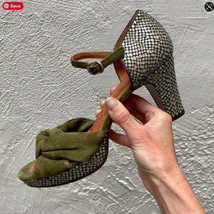NIB CHIE MIHARA Snakeprint Heels